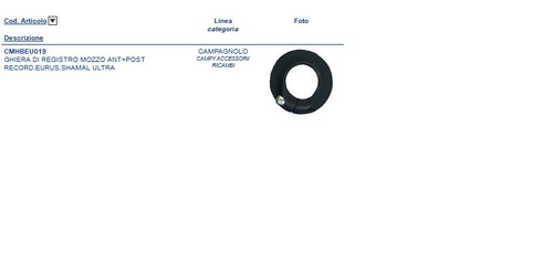 Campagnolo ghiera registro - di,